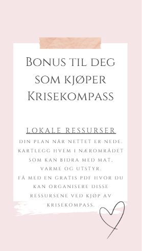 Krisekompass - En enkel og praktisk plan for trygghet i utrygge tider.